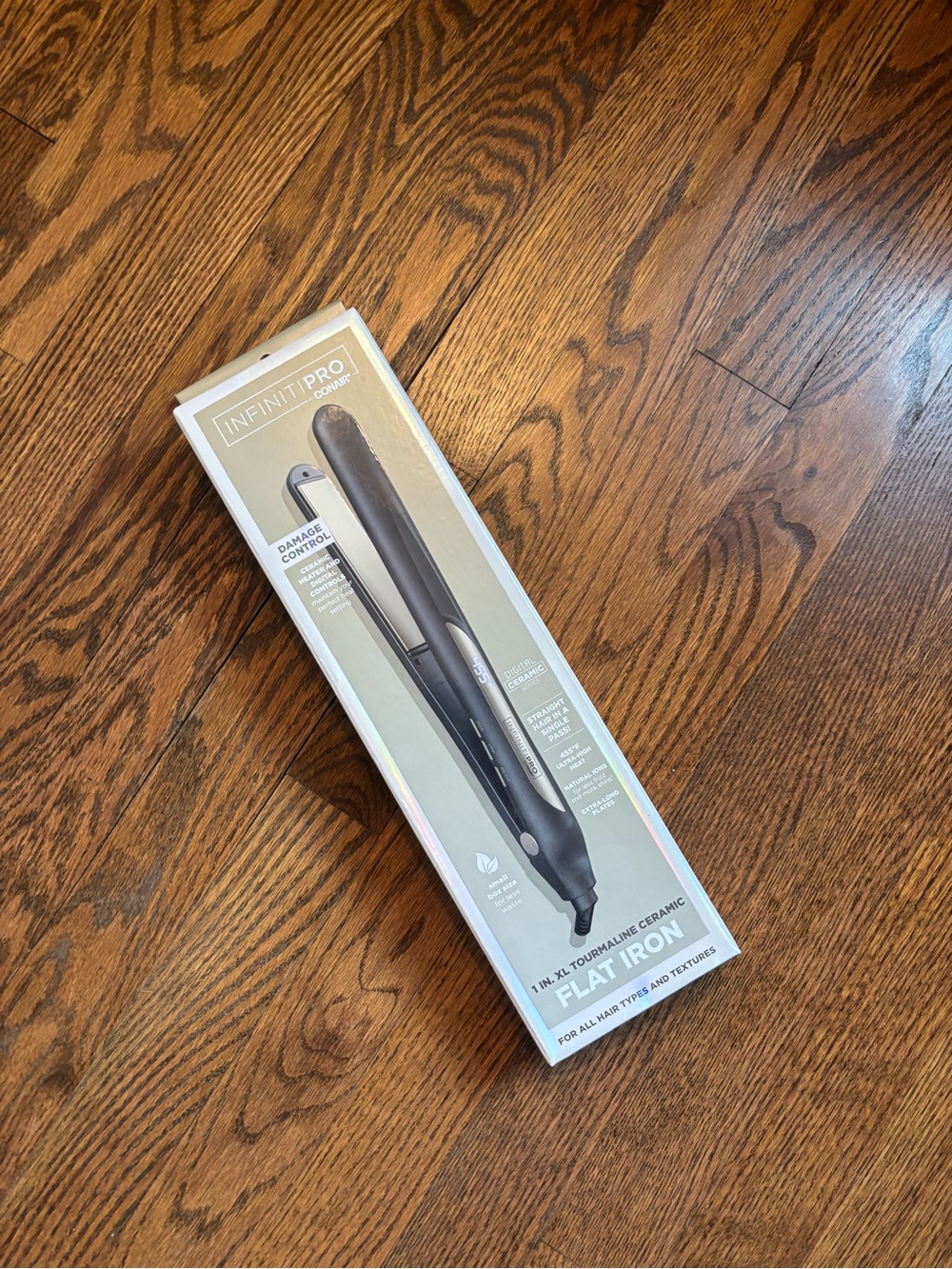 InfinitiPRO by Conair 1" XL Tourmaline Ceramic Flat Iron - Black